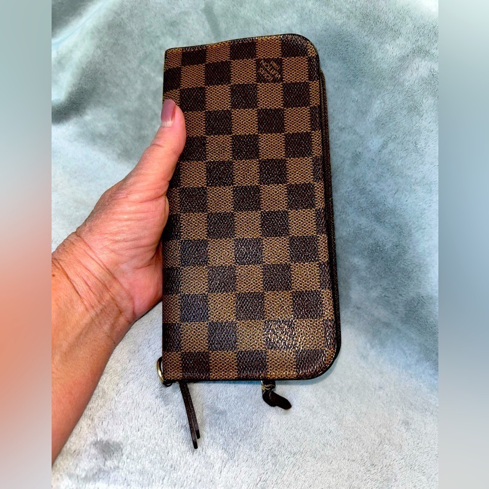 Louis Vuitton Bag Damier Porte Feuilla Long Zipper Crossbody Wallet Wrislet